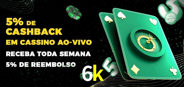 Promoções do cassino ao Vivo 6k